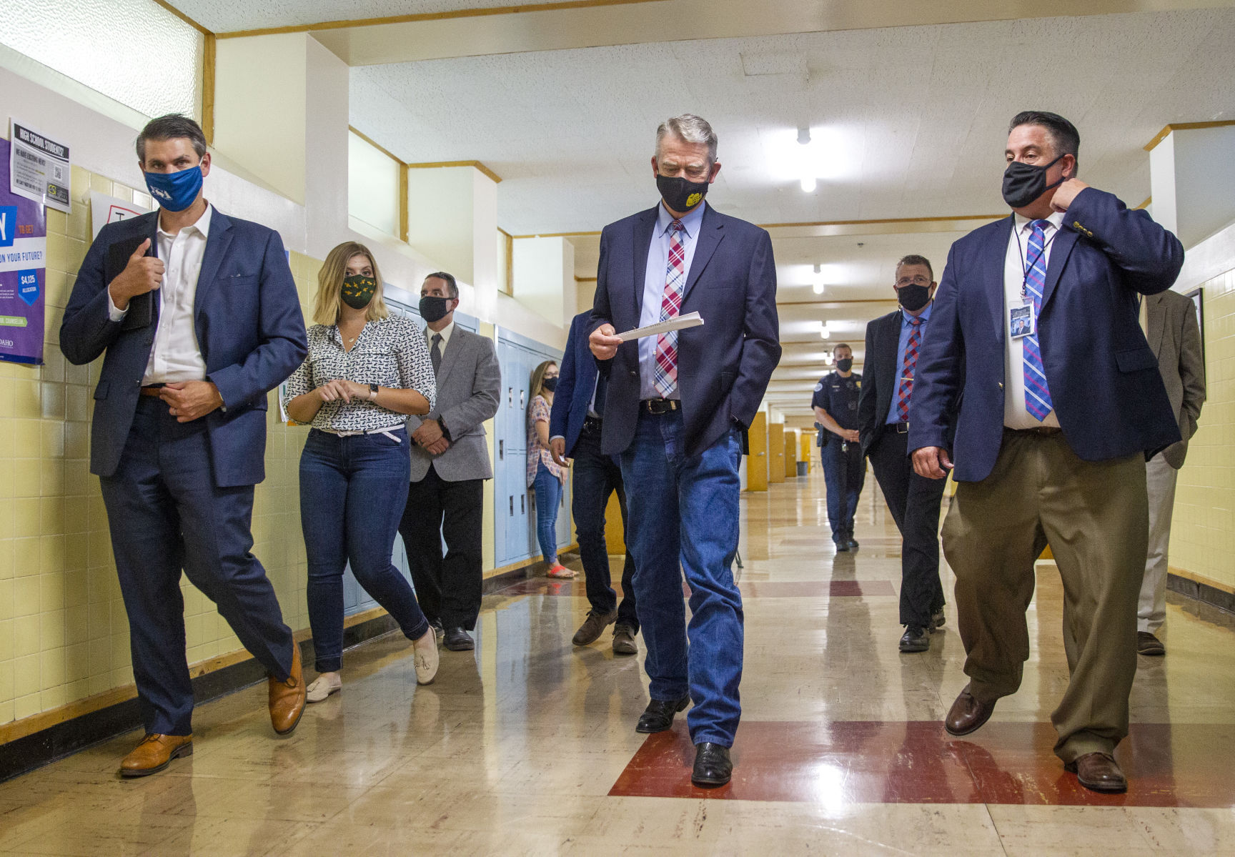 Gov. Little tours Twin Falls High School